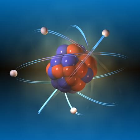 atom, proton, obiekt, obracanie, okrągłe Andreus - Dreamstime