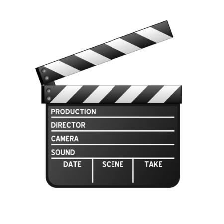 wyżywienie, produkcja, reżyser, kamery, daty, scena, wziąć, czarny, biały Roberto1977 - Dreamstime