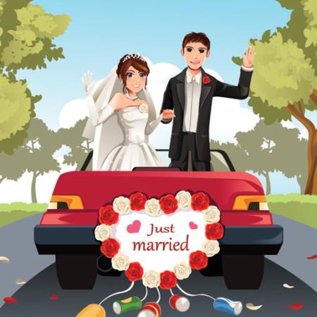 w związku małżeńskim, mariage, żona, mąż, samochód, mężczyzna, kobieta,  Artisticco Llc - Dreamstime