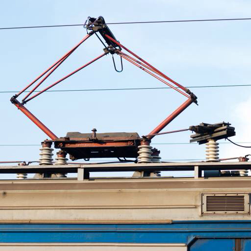 druty, kable elektryczne, pociąg, obiekt Aliaksandr Kazantsau (Ultrapro)