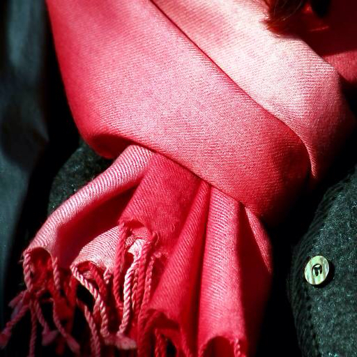 czerwony, tkaniny, ubrania, szalik, przycisk Clarita