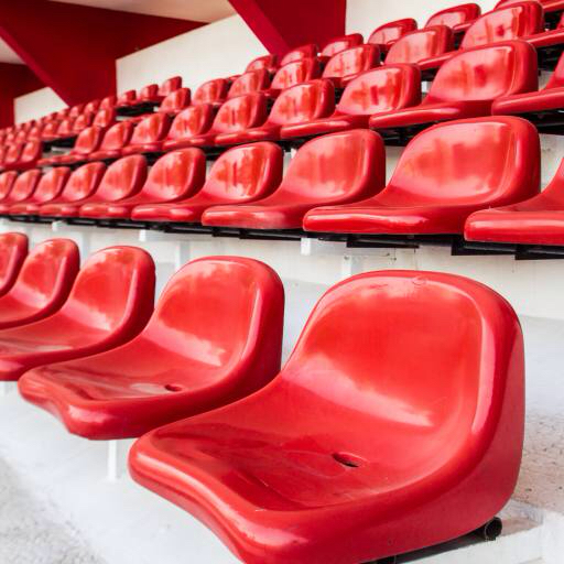 siedzenia, czerwony, krzesło, krzesła, stadion, ławki Yodrawee Jongsaengtong (Yossie27)