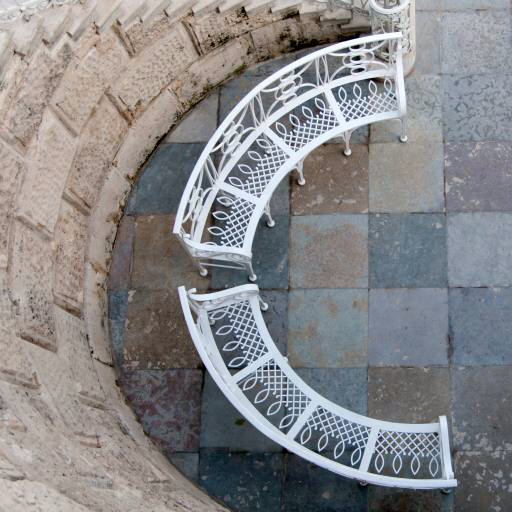 schody, ławki, żelazko, okrągłe Antonina Germanova (Tanchic)