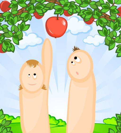 jabłko, jabłka, Adam, Ewa, drzewa, natura Irina Zavodchikova (Irazavod)