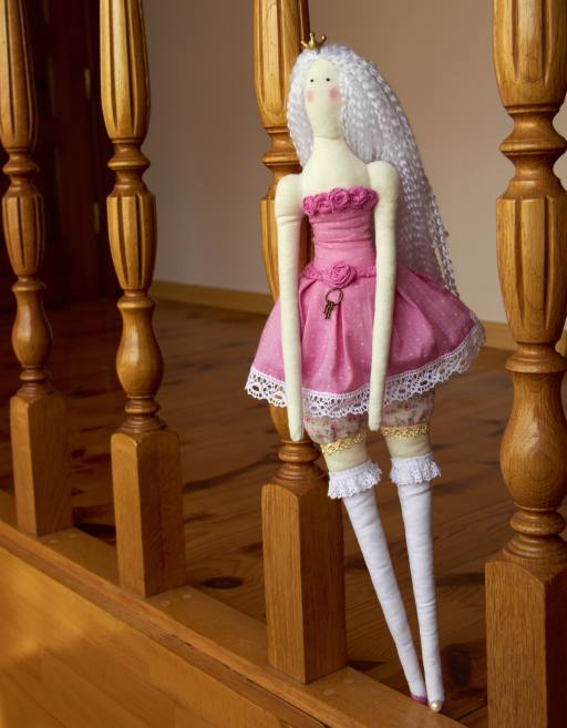 lalka Barbie, drewno, schody, lalek Irinavk