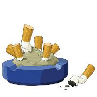 Pixwords Obraz z tacka, palenie, cigare, cigare tyłek, jesion Dedmazay - Dreamstime