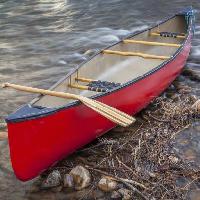 łódź, woda, rzeka, skała, czerwony Marek Uliasz (Marekuliasz)