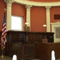 Pokój, sąd, biurko, biuro, flaga Ken Cole - Dreamstime