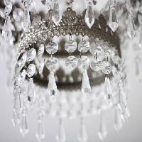 Pixwords Obraz z szkło, światło, żyrandol, kryształ, diament Jiri Vaclavek (Jonnysek)