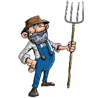 Pixwords Obraz z stary człowiek, mężczyzna, robotnik, rolnik Anton Brand - Dreamstime