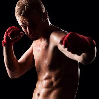 Pixwords Obraz z bokser, ciało, człowiek, ręce, rękawice Dmytro Konstantynov (Konstantynov)