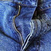Pixwords Obraz z jeans, tkaniny, odzież, zamek Tevfik Ozakat (Ozakat)