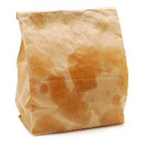 Pixwords Obraz z torby papierowe, torby papierowe, żywność, słodycze, Kim Reinick (Akreinick)