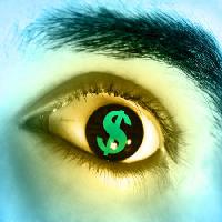 Pixwords Obraz z pieniądze, dolar, oczu, brwi Andreus - Dreamstime