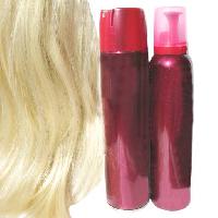 Pixwords Obraz z włosy, blond, spray, różowy, czerwony, kobieta Nastya22