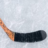 Pixwords Obraz z trzymać, hokej, lód, biały, czarny Volkovairina
