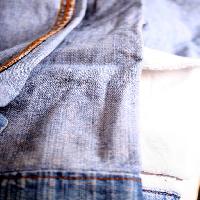 Pixwords Obraz z dżinsy, ubrania, niebieski Spectral-design