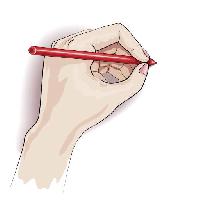 ręcznie, długopis, pisać, palce, ołówek Valiva
