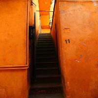 schody, czerwony, ciemny, aleja Zeno Ovidiu Mihoc - Dreamstime