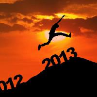 lat, skok, niebo, człowiek, skok, słońce, zachód słońca, nowy rok Ximagination - Dreamstime