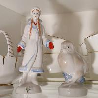 rzeźba Kobieta, ptak, kubki,  Julia161