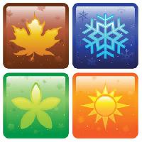 znaki, zima, lato, lód, jesień, jesień, wiosna Artisticco Llc - Dreamstime