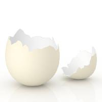 Pixwords Obraz z jaja, kurczak, pęknięty, otwarty Vladimir Sinenko - Dreamstime