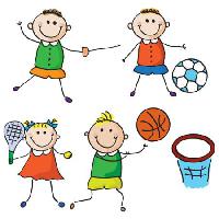 Pixwords Obraz z dla dzieci, sport, piłka nożna, tenis, koszykówka Aliona Zbughin - Dreamstime
