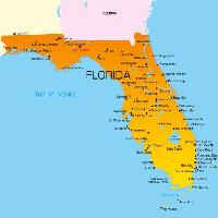 Pixwords Obraz z stwierdza, kraj, Stany Zjednoczone, Florida, mapa Ruslan Olinchuk (Olira)