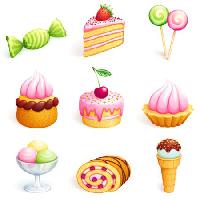 Pixwords Obraz z ciasta, słodycze, cukierki, lody, ciastko Rosinka - Dreamstime